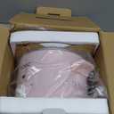 KOOC Small Slow Cooker, 2-Quart, Free Liners Included for Easy Clean-up, Upgraded Ceramic pot, Adjustable Temp, Nutrient Loss Reduction, Stainless Steel, Pink, Round