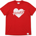PORT COMPANY Custom Heart Patriots T-Shirt Red S
