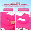 3 in 1 Women Comfort Backpack Beach Tanning Lounge Chair with Cushion Face Hole Softer Padded Adjustable Washable, Layout Sun Chair for Adults Outside Reading Sunbathing Poolside, 6 Position, Pink