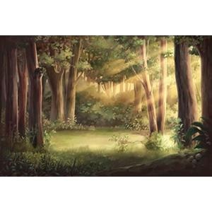 8x6ft Spring Forest Backdrop Trees Sunlight Green Grassland Photography Background Forest Natural Scenery Kids Birthday Party Decor Baby Shower Banner Newborn Baby Pictures Photo Booth Props