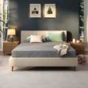 Foldable Mattress King, 6 Inch Memory Foam Trifold Mattress Topper