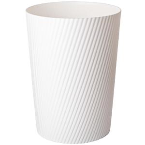 UUJOLY Small Trash Can Wastebasket Garbage Can Container Bins for Bathrooms, Laundry Room, Kitchens, Offices, Kids Rooms, Dorms (White) (1 Pack)