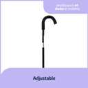 Medline Aluminum Cane Walking Aid is Portable & Lightweight, Helps Seniors & Adults with Balance, Knee Injuries, Leg Surgery Recovery & Mobility, 38"