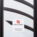 Craig Frames 7171610BK Wood Grain Finish 9 by 10-Inch Picture/Poster Frame, 0.825-Inch Wide, Solid Black