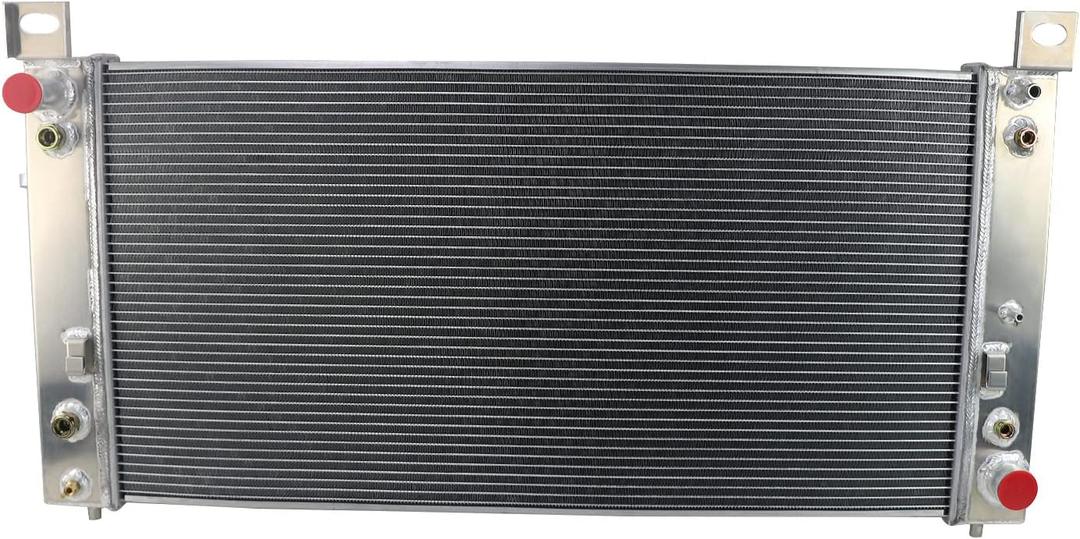 CoolingCare All Aluminum Double Oilcooler 3 Row Radiator for 1999-2011 Chevy Silverado, GMC Sierra 1500 2500 Series V8 Engine (19" x 40" OVERALL) CoolingCare All Aluminum Double Oilcooler 3 Row Radiator for 1999-2011 Chevy Silverado, GMC Sierra 1500 2500 Series V8 Engine (19" x 40" OVERALL)