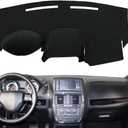 Dash Cover Mat Custom Fit for Dodge Caravan/Dodge Grand Caravan 2011-2020,Chrysler Town Country 2011-2016,Dashboard Cover Carpet Pad Cap Protector Without Headlight Sensor (Black) Y08