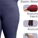 STRETCH IS COMFORT Plus Size High Waist Bootcut Yoga Pants Women|Flare Leggings for Women|Pants Pockets Capri and Full-Length (Black, XXL)