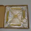 Cocktail Tree Stand, Metal Drink Tower, 3 Tier - 12 Holders For Champagne, Martini, Margarita Cups - Gold