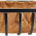 1529 Solstice Series Wall Trough Planter, 24-Inch, Black, 2 Pack
