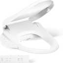 Kohler PureWash E725 Heated Bidet Toilet Seat Elongated, White with Remote, Warm Water, Dryer, Quiet-Close Lid, Self-Cleaning Wand, Adjustable Water Pressure, Nightlight