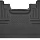 Husky Liners X-act Contour Floor Mats | Fits 2015-2024 Ford F-150; 2017-2024 Ford F-250/F-350; 2017 Ford F-450 SuperCab | 2nd Row, 1-pc Black - 53451