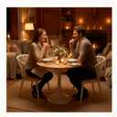 23.62" Small Round Dining Table for 2 Durable & Well-Made Tulip Table with Sturdy Metal Frame, Compact 2-Seater Kitchen or Dining Room Table for Small Spaces, Apartments, Caf, Restaurant, Office 1