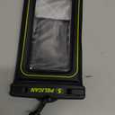 Pelican 2 Pack Marine - IP68 Waterproof Phone Pouch (Regular Size) Floating Waterproof Phone Case - Beach Cruise Ship Travel Essentials - Works w/All Phones - Detachable Lanyard - Black/Hi-Vis Yellow