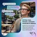 AI Smart Wireless Bluetooth Translation Glasses for Men/Women with Speakers/Bluetooth&140+ Languages Translation Sports/Travel/Drive/Busniess (C3+AI+Color Change Lenses+Black)