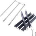 Grill Parts for Weber Genesis Silver B/C, Spirit 300/700, Weber 900, Genesis Gold B C Genesis Platinum C B Grills (with Side Control), 22.5" Flavorizer Bars & 28 1/8" Grill Burners for Weber 7536 7508