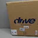 Drive Medical 2-in-1 Raised Toilet Seat with Removable Padded Arms - Elevated Bathroom Safety Support - Secure Locking Attachment - Easy Height Assistance - Durable Construction, Standard Toilets