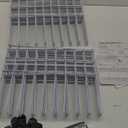 42.5ft(L) x 13in(H) Animal Barrier Fence, 30 Panels No Dig Garden Fence for Dog Rabbit, Rustproof Anti Digging Barrier, Garden Edging Border Ground Defense for Outdoor, Yard, Patio, White