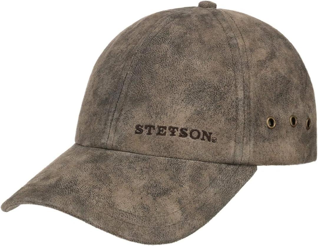 Stetson Rawlins Pigskin Baseball Cap Men Dark Brown One Size