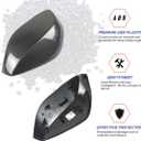 Mirror Cover Caps Fits for Infiniti Q50 Q50S Q60 Q70 QX30 2014-2022 Carbon Fiber Style Side Door Wing Mirror Cap Covers ABS Replacement Type 1 Pair