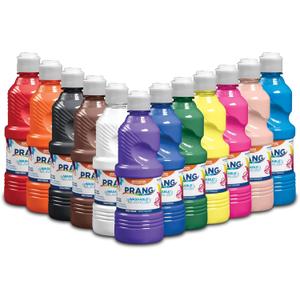 Prang Washable Tempera Paint, Assorted Colors, 16 Oz., 12 Count (Colors May Vary)