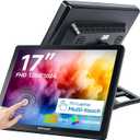 17-inch 10-point capacitive LED touchscreen monitor, true flat seamless touchscreen, 1280x1024 resolution, VGA/HDMI input, plug and play, driver-free, suitable for POS retail and catering systems