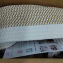 5 Pack Small Woven Storage Baskets for Shelves, Cotton Rope Baskets Organizer for Bathroom, Closet & Nursery, Decorative Storage Bins for Organizing Socks, Toys, 11.8"x7.9"x4.7", Khaki/White