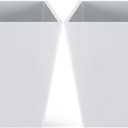 Set of 2 10 Inch Large Taper Planters Outdoor Indoor Tall Resin Flower Pots with Drainage Holes Modern for Front Porch Patio Backyard Plants (White)