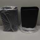 TIPGO Bathroom Trash Can with Lid, 10 Liter/ 2.6 Gallon Slim Garbage Can, Small Trash Bin Waste Basket with Pop-Up Lid for Kitchen, Bedroom, Living Room, Office (2 Pack, Black)