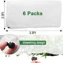 6-Pack 3.3ft x 2.3ft Drawstring Fruit Protection Bags and Garden Netting Covers, Ideal for Tomato Barrier, Vegetable and Flower Plants