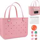 Large EVA Tote, Water Resistant, Sand Resistant Beach Bag for Women
