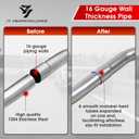 3 Inch Universal T304 Stainless Steel Exhaust Pipe Tubing Kit 16 Gauge Custom Straight U Bend 45 & 90 Degree Mandrel 8PCS