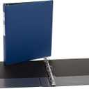 Avery Standard 3 Ring Binder, 1" Round Rings, 175-Sheet Capacity, 1.4 Inch Wide Spine, 1 Blue Binder, Ideal for Lightweight Organization and Occasional Referencing (03300)