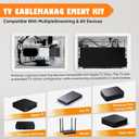 9" in-Wall TV Media Box, Fit for Roku, Apple TV, Fire TV Stick, Samsung One Connect Mini, WiFi Friendly Recessed TV Outlet Network Enclosure