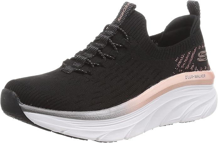 Skechers Women's Black/Rose Gold 6.5