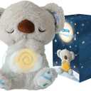 Breathing Stuffed Animal,Calming portable Plush Baby Toy,Soothing Stuffed Animal For Anxiety Adults & Kids, Breathing Otter,Breathing Lights & Sound