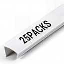 25 Pack 36" Snap in Vinyl Window Glazing Bead, White