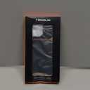 TENDLIN Compatible with iPhone 16 Pro Phone Case Wood Grain with Carbon Fiber Texture Design Leather Hybrid Slim Case (Black)