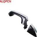 Front Right Exterior Door Handle Chrome with Black Painted Compatible with Kia Optima 2016-2019