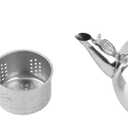 Teapot For Stovetop, Stainless Steel Teapot For Stovetop With Infuser Hot Water Fast to Boil, Heat Resistant For Stovetop (Silver)