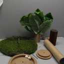 Woochpet Cat Scratching Post 35'' Tall Cat Scratcher Tree Tower Scratching Posts for Indoor Cats with Cat Toy Mouse Hole and Interactive Wooden Ball for Kittens Adults Cats