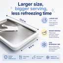 Rolled Ice Cream Maker - Extra Large 14" x 10" - Rolled Ice Cream Tray