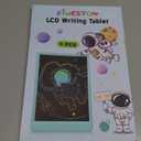 FLUESTON LCD Writing Tablet, Doodle Board Gifts for 3-8 Year Old Girls Boys, 10 Inch Colorful Electronic Board Drawing Pad for Kid, Christmas Gifts for Toddler, Easter Basket Stuffer for Kids (11"W x 7.5"H, Wonderful Green)