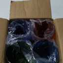 US Acrylic Optix Plastic Reusable Drinking Glasses (Set of 8) 14oz Rocks Cups in Jewel Tone Colors | BPA-Free Tumblers, Made in USA | Top-Rack Dishwasher Safe