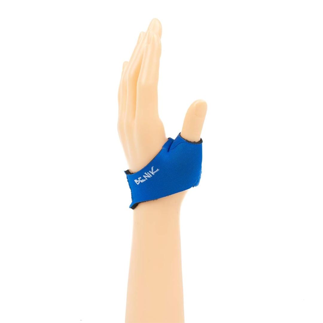 Benik Pediatric Neoprene Glove with Thumb Support, Size 1, Left (Blue)