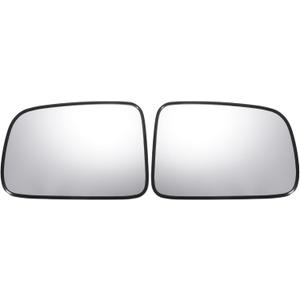 X AUTOHAUX Pair Car Rearview Left Right Side Mirror Glass Replacement W/Backing Plate Heated White Glass for Honda CR-V CRV 2002-2006