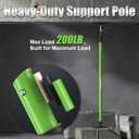 KILOUPOLE Cabinet Jack Support Pole, 45.3-114.2 Inches Steel Telescopic Quick Support Rod, Third Hand Tool Support System, Drywall Jack, Cargo Bars, 132 LB Capacity, 2-Pack