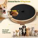 Dog Nail Scratch Board with Treat Box - Anti-Slip Rotating Dog Paw Care File Toy, Wooden Dog Scratch Pad for Nails with Adjustable Tension, Stress-Free Grooming & Enrichment for All Dogs Sizes, Black