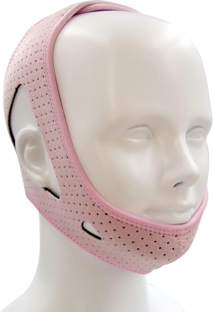 Chin Strap - Anti Snoring Chin Strap for Cpap Users (Pink)