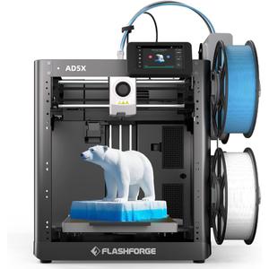 FLASHFORGE AD5X 3D Printer,Multi-Color 3D Printer with IFS,Fully Auto Leveling with Max 600mm/s High Speed Printing and Max 300C Nozzle,Large Printing Size 220 * 220 * 220mm (AD5X)