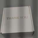 100 Pack White Thank You Cards & 100 Pack White Envelopes 4.25 x 6.25 inches Elegant Fold Over Greetings Blank Inside, Handwritten Style For Business Graduation Baby Shower & Wedding